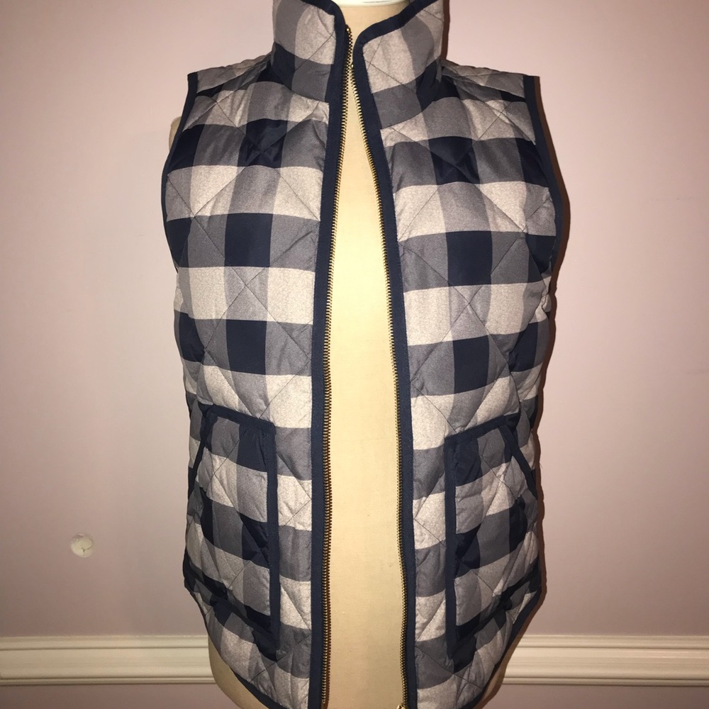 J Crew Plaid Vest